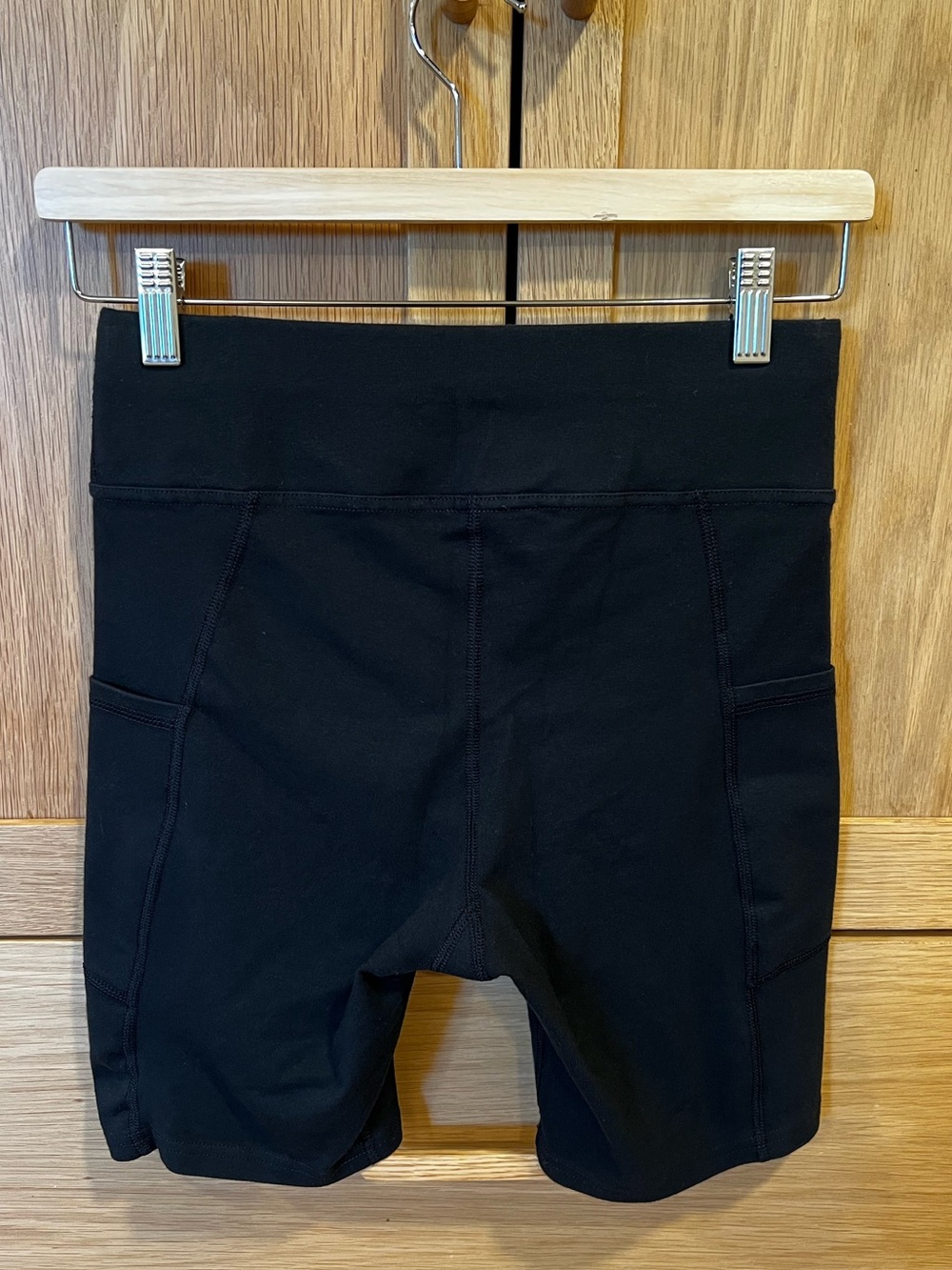 Pact Pocket Biker Shorts Black Size Small 7.5” Active Sporty Hiking Running Yoga - Picture 3 of 3